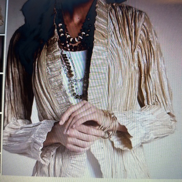 Chico NWT Royal Ruffle Rea Jacket Logan Sapphire - Picture 13 of 13